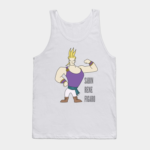 Final Fantasy 6 Sabin Rene Figaro Tank Top by inotyler